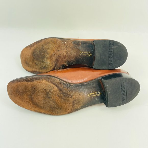 Vintage 70’s Imperial Florsheim Calf Skin Brown Loafers Men’s  11 D main image 4
